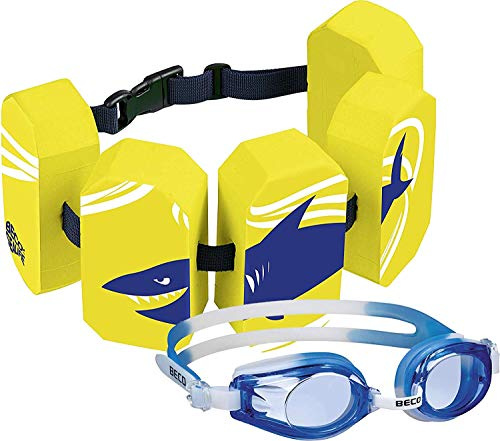 Unbekannt ECO Schwimmgürtel 5 Pads Sealife 2-6 Jahre (Gelb + Brille)