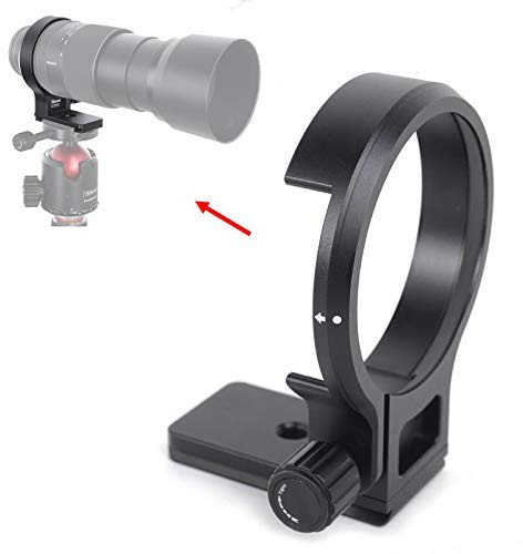 iShoot Improved 82mm Lens Collar Tripod Mount Ring for Sony FE 70-300mm f/4.5-5.6 G OSS Lens SEL70300G, Built-in ARCA-Swiss Fit Quick Release Plate for Arca Type Tripod Ball Head
