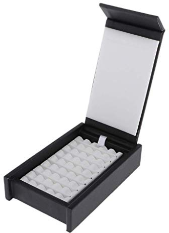 Tubayia PU-Leder Schmuckbox Schmucktablett Diamant Aufbewahrung Display Box Edelstein Organizer (# 3)
