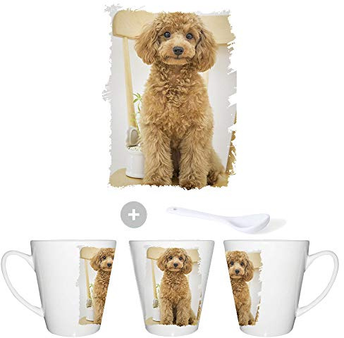 MERCHANDMANIA TAZA CONICA PERRO RAZA POODLE conic mug