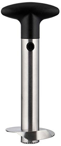 Weis Ananasschneider aus Edelstahl in der Farbe Schwarz, 16cm, 10440