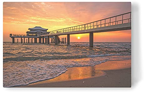 artboxONE Leinwand 150x100 cm Natur Das Teehaus in Timmendorf von Naturfotografie Andrea Potratz