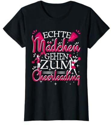 Cheerleading Cheerleader Echte Mädchen gehen Cheerleading T-Shirt