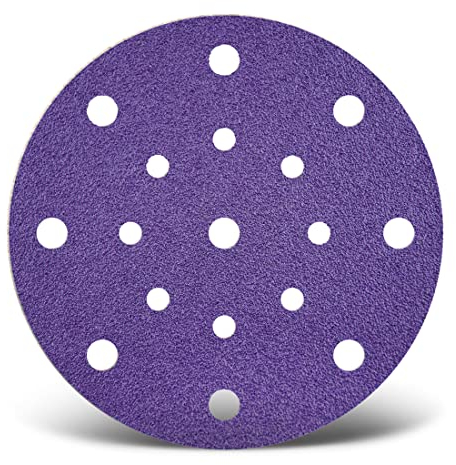 MENZER Titanium HD Klett-Schleifscheiben, 150 mm, 17-Loch, f. Exzenterschleifer, Keramik-Mix (50 Stk.) K1200