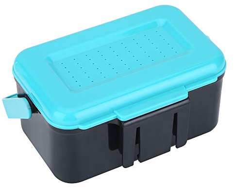 Portable Fishing Bait Storage Box with Clip - Durable ABS Plastic Worm Holder Ideal for Fishing Adventures