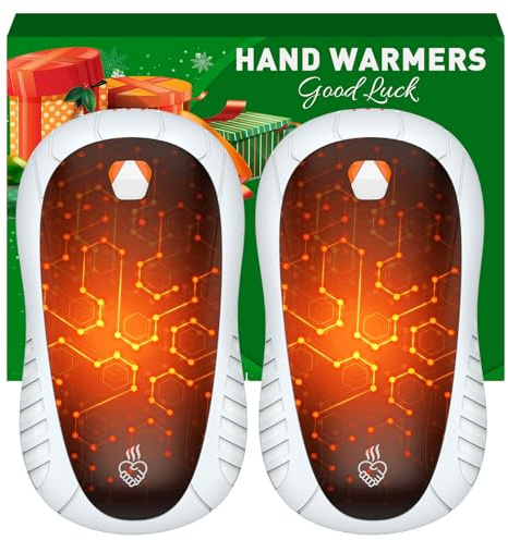 FANDLISS Wiederaufladbare Handwärmer 2er-Pack Taschenwärmer,3 Heizmodi,Schnelleres Aufheizen Handwärmer Wiederverwendbar für Outdoor im Winter,Warmes Geschenk