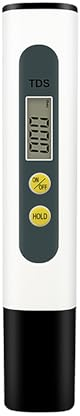 Jinpojun Tester di qualità dell'Acqua TDS, 0-9990 PPM, Digitale Misuratore TDS per Acquari, Piscine, Acqua, Laboratorio, Idroponica Piscina, Auto Calibrazione per Acqua Potabile(Nero)