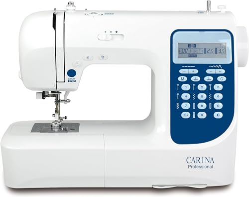 Nähmaschine Carina Professional 2.1 by Fischer das Original, eine der besten Nähmaschinen, Computer-Nähmaschine für Einsteiger, Fortgeschrittene & Profis, Freiarm, LED Nählicht