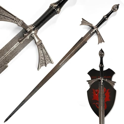 Visenya Targaryen Dark Sister Schwert | Authentisches Stück aus der Welt von Westeros | Stahlschwert | Hochwertige Verarbeitung | Perfekt für Sammler und Fans von Game of Thrones
