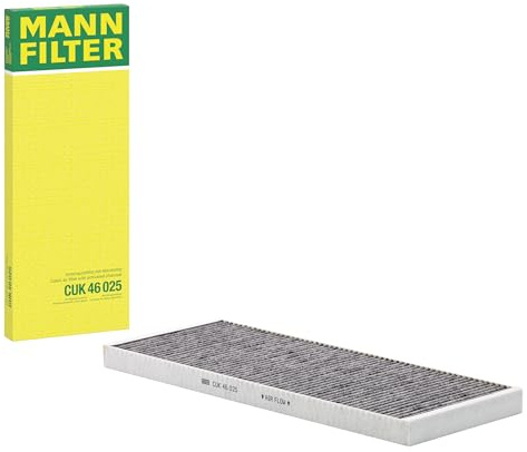 MANN-FILTER CUK 46 025 Innenraumfilter/Kabinenluftfilter - Pollenfilter mit Aktivkohle - für Pkw + Transporter | Cuk 46 025 Kompatibel mit Model Y