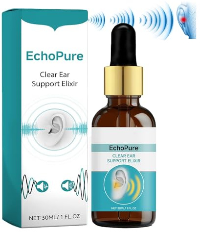 EchoPure - Elixir orgánico de soporte auditivo, spray para tinniease para tinnitus, spray de alivio de tinnitus EchoEase, inhalador Echo Ease, alivio del tinnitus para oídos zumbidos, alivia las