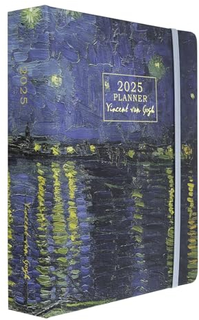 Kokonote: Agenda Settimanale 2025 Van Gogh, Agenda Kokonote 2025 17 mesi, 16,5 x 20 cm, Weekly Planner 2024 2025 Idole, Agenda universitaria 2025, scolastica o lavoro