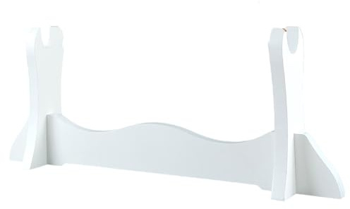 Serenitison Support d'affichage Katana,Support d'épée Longquan Blanc,Présentoir Katana,pour Couteaux Katana,Sabre,Supports d'épée d'arts Martiaux,Ornement de Maison,Présentoir de Support d'épée
