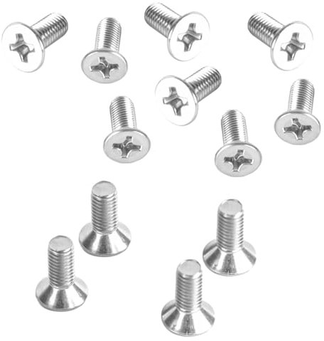 Automotive 12-Pack of Rotor Screws for Brake Discs,Stainless Steel Retaining Screws for Front and Rea,Q063-12-3