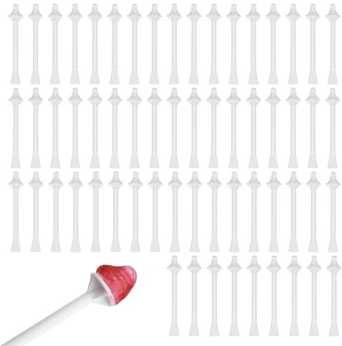 SYEYCW 60 Stück Nasenhaar Wachs, Nasenwachsstäbchen, Nasenhaar Wachs Applikatoren, Wachsstäbchen Applikatoren, für Nasenpflege, Kunststoff-Wachsspatel für Nase, Augenbrauen für Männer und Frauen