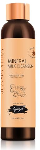 SEAMANTIKA - Mineral Cleansing Milk with Ginger Extract - Gentle Makeup Remover & Hydrating Care - Suitable for All Skin Types - Free from Parabens, Sulfates, Silicones, Mineral Oils - 150 ml