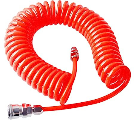 Homoyoyo Luftkompressorschlauch Aus Feder Kompatibel Mit Tragbaren Kompressoren Robust Und Flexibel Für Druckluftwerkzeuge Und Lufttechnische Geräte