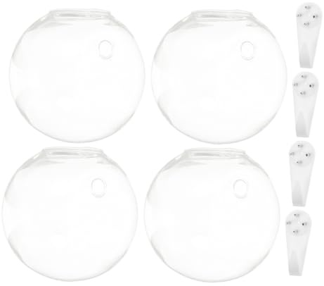 Toyvian Jarrón para Colgar La Pared De Vidrio Terrario De Cristal para Plantas Jardinera Hidropónica Colgante para Decoración Interior