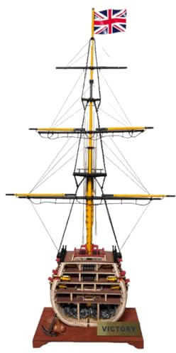 3D Holzpuzzle für Erwachsene, 1/200 Victory Querschnitt Holzschiff Modellbausatz, 3D Holzpuzzle Steampunk Segelschiff, DIY-Holzschiff-Bauset, Kreativer Handwerk Geschenk & Deko