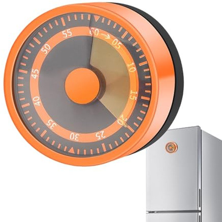Timer da cucina | Timer manuale per conto alla rovescia – Orologio da forno con grande indicatore di per cucina, frigorifero, lezioni per anziani e bambini