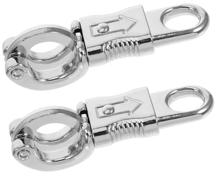 TOYANDONA 2 Stück Teiliges Hundehalsband Metallverschluss Rostfreie Hundeleinen Clips mit Sicherem Schnappverschluss Strapazierfähige Zuggeschirre Hardware für Hundetraining und DIY Zubehör
