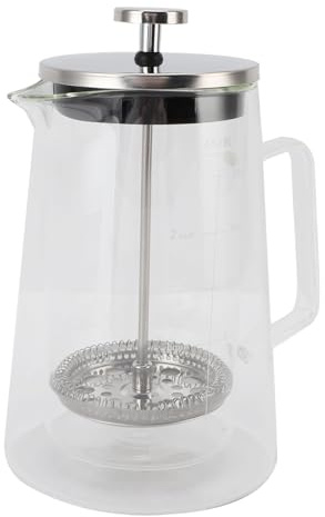 Fafeicy de Prensa Francesa, de Doble Pared de Vidrio de Borosilicato con Extracción óptima, Elegante para Preparar café en el Hogar o la Oficina
