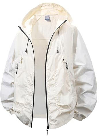 Sun Kapuzenjacke Herren Sonnenschutz Hoody Uv Sommer Dünne Hoodie Wasserdicht Uv-Schutz Kapuzenpullover Mit Reissverschluss Rashguard Mit Kapuze Sweatshirt Atmungsaktives Kapuzenshirt