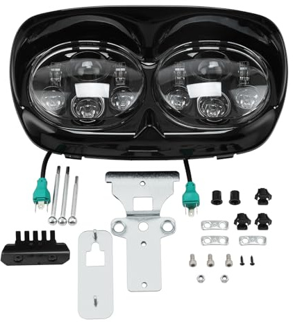 XMT-MOTO LED-Scheinwerfer, 14 cm (5,75 Zoll), Projektorlampe für Harley Road Glide Modelle 98-13