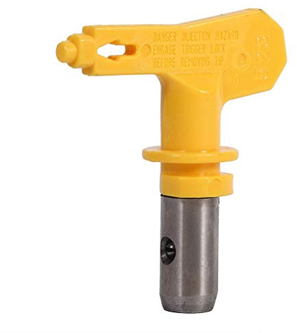 Airless Düse, Haofy Airless Farbspritzpistole TIPP Spritzpistole Düse, Reversibel Luftlos Spritzpistolendüsen für Latexfarben, Rostschutzfarben und Dispersionen, Gelbe, 523