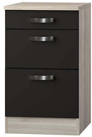 OPTIFIT Kult Küchen-Unterschrank 3 Schubladen »Faro«, grau, 50 cm breit, U536-9+KUFR