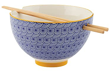 Typhoon World Foods Stoneware Noodle Bowl with Chopsticks