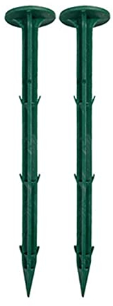 KHUY Erdanker Kunststoff, Erdanker Unkrautvlies Multifunktionale Gartenpfähle Erdanker Bodenanker Gartenschlauch Erdanker für Unkrautvlies, Unkrautfolie, Rindenmulch (Color : Green, Size : 100 pcs)