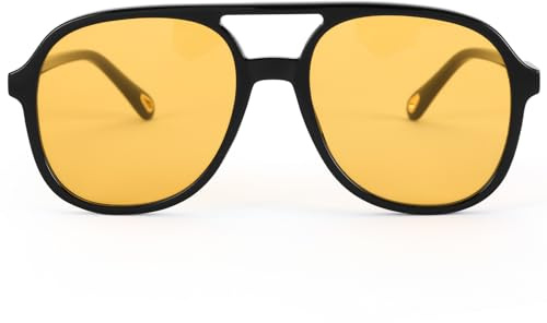 AOURBENE Klassische Retro Runde Polarisierte Pilot-Sonnenbrille Herren Damen mit UV400 Schutz Pilotenbrille
