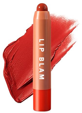 Baume à Lèvres Teinté Hydratant, Crayon à lèvres nourrissant les rides et ridules des lèvres, Rouge à Lèvres Glossy Longue Tenue Waterproof, Soins des lèvres pour les Lèvres Sèches et Craquelées