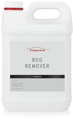 Topaz Bug Remover for Cars, Insect Remover, Easily Loosens Insect Splats/Bird Dropping Cleaner, PH Neutral Pre-Wash Auto Care, Safe on Paintwork & PPF (500 ml, 1L, 5L) - 5L