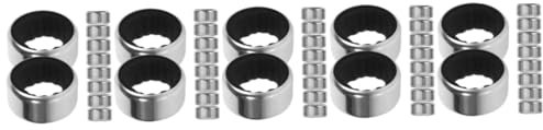 Amosfun 50pcs Stainless Steel Wine Bottle Collars Leakproof Drip Ring for Wine Bottles