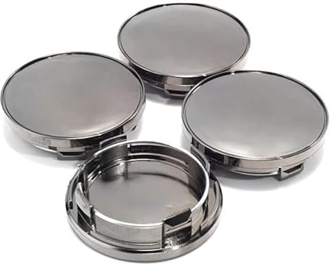 QWEERASS 4 Stück Radnabenkappen, für VW Golf 4 5 6 7 8 for Mk4 Mk5 Mk6 Mk7 Mk8 Nabendeckel Ersetzen Radnabenabdeckung Auto Zubehör für Radnaben Radnabendeckel,B-50mm