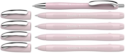 Schneider 150235 Slider Memo XB und Slider Rave XB Kugelschreiber (Gehäusefarbe: pearl, Schreibfarbe: blau) 4+1 Stück