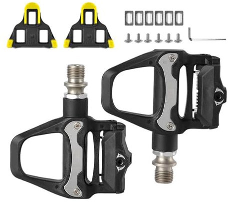 Pedali autobloccanti per bicicletta, compatibili con pedali SPD SL/SPD, autobloccanti da 9/16, senza clic per esterni (SPD)