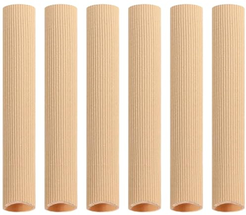 6 Tubos Protectores de Silicona Cortables para Dedos de los Pies y Manos, Almohadillas de Gel para Aliviar Callos y Ampollas, Tamaño M 15 cm, Protección Ajustable