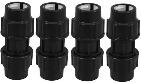 Parliky 4 pièces Connecteur Irrigation Goutte PE Raccords Rapides pour Tuyau Arrosage Accessoires de Jardin Résistants et Légers pour Systèmes Irrigation Goutte