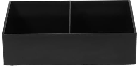 Organizador 2 de Negro de Pp Paquetes de Condimentos Compartimentos | Bolsa de Té y Snack, Portátil, Fácil de Limpiar, Ordena Escritorio y Barra