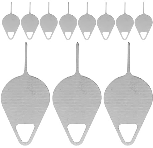 ULTECHNOVO Strumento di Espulsione Sim 100 Pezzi in Acciaio Inox 3,2 Cm Foro per Portachiavi – Accessorio per Rimozione e Apertura Schede Sim Smartphone Compatibili Colore Casuale