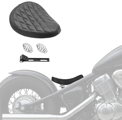 Selle siège Solo Bobber Diamond Contoured Yamaha XV 1100/125/ 250/535/ 750 Virago, XV 1600 A Wild Star, XV 1700 Road Star Warrior, XV 1900 Midnight Star, XV 950/ XV 950 R/XV 950 Racer Noir