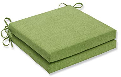 Pillow Perfect Pompeii Solid Baja Linen-Set di Cuscini per Sedia, Colore: Lime, Spun_Poliestere, 20 in. L X 20 in. W X 3 in. D, 2 unità