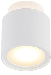 Arcchio Deckenlampe Deckenstrahler Ø10 cm, Deckenspot direkt indirektes Licht 1x GU10 (ohne Leuchtmittel) 4,6W LED Deckenleuchte Strahler Spot