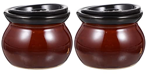 Angoily 2pièces Cocottes Couvertes Lot Pour Pâtes Et Soupe Ustensile De Cuisine Pour Nouilles Et Congee Accessoire De Cuisine Café