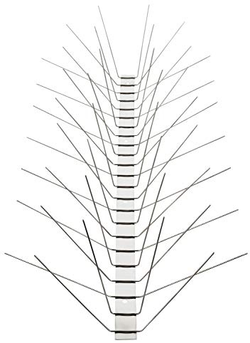 Mosali Taubenabwehr Spikes Edelstahl 6-reihig, 5 Meter (10 x 50 cm) | Taubenschutz & Vogelabwehr, für Balkon Dach Fensterbank, wetterfest rostfrei langlebig, Vogelschreck System