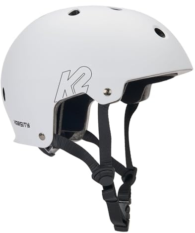 K2 Varsity 30H4100 - Casco da pattinaggio, unisex, per adulti, colore: bianco
