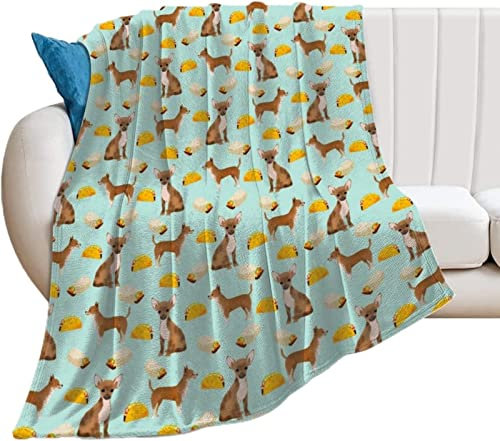 3D Kuscheldecke 150x200 Hund Warme Decke Tier Flanell Fleecedecke Grün Flauschig Weich Wohndecke für Sofadecke Couchdecke Sofaüberwurf Bettüberwurf